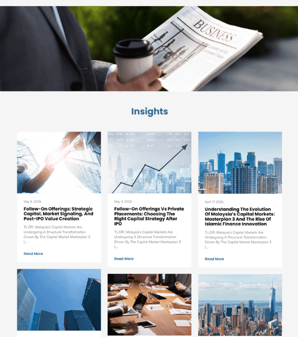 Insights: capital markets articles