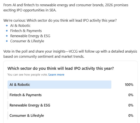 Community poll: 2026 IPO sectors